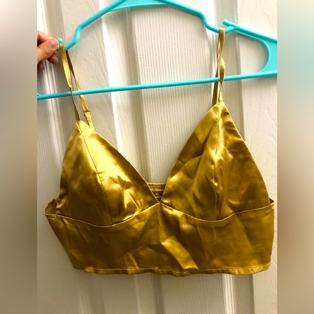 Gold bralette